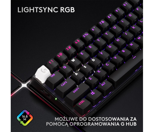 Logitech G PRO 60 Lightspeed Tactile czarny - 1238394 - zdjęcie 13